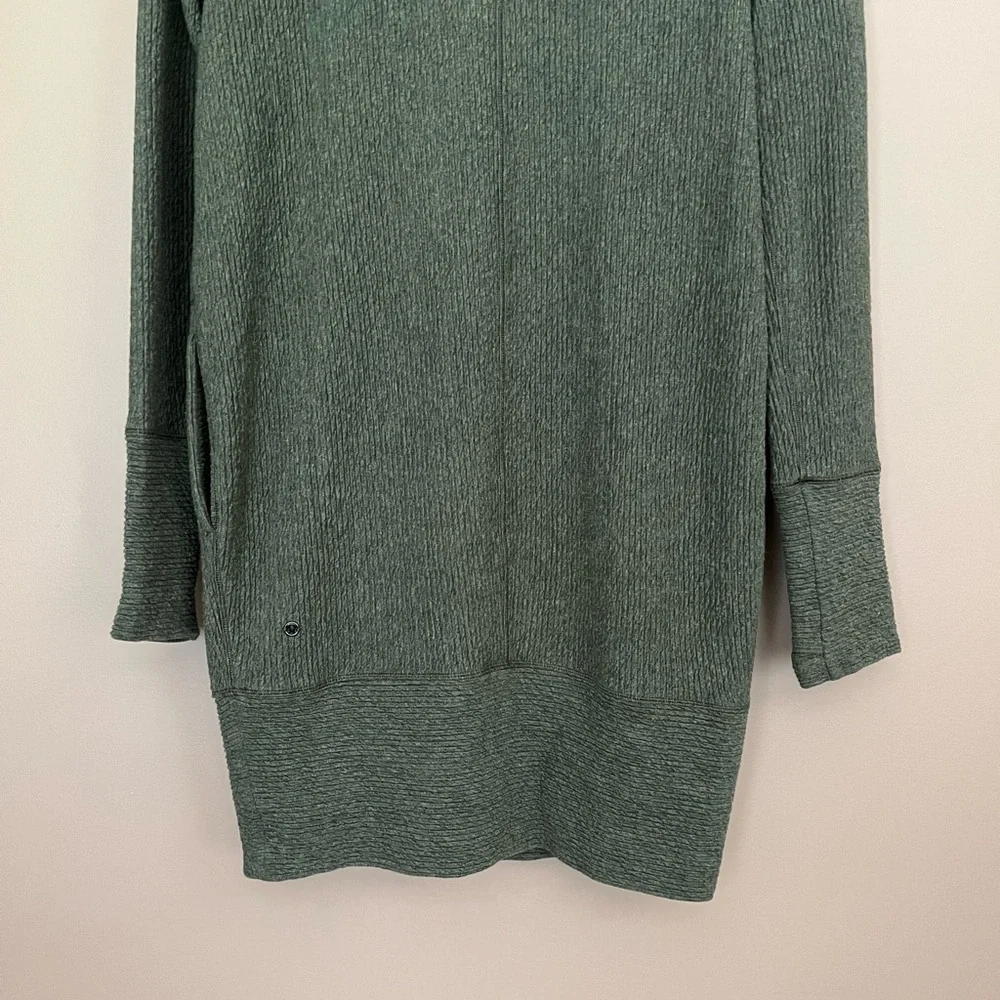 {Lululemon} Along the Way Dress in Heathered Dark Olive - Womens Small